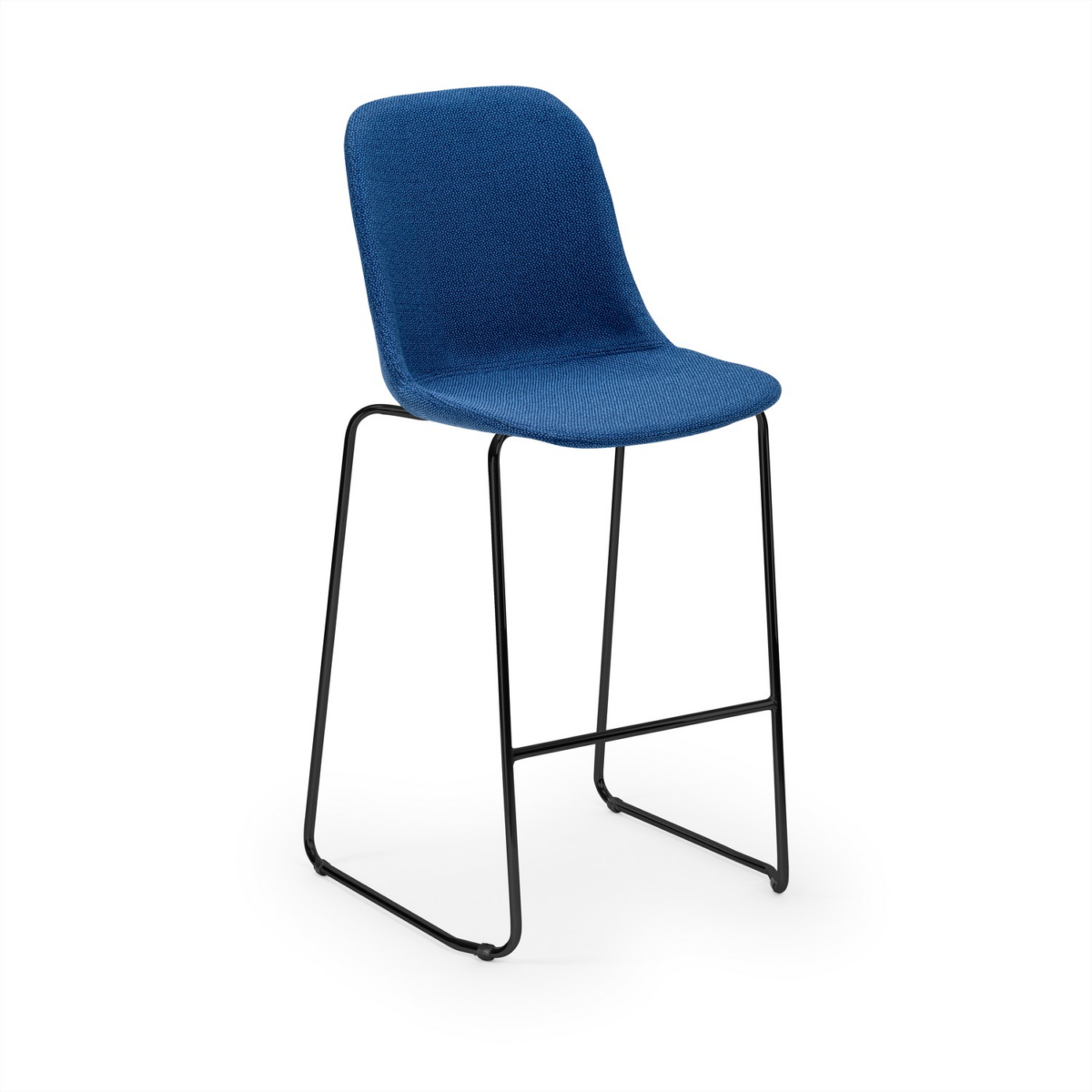Shell-M Bar Stool με Ύφασμα - Σκαμπό - Image 4