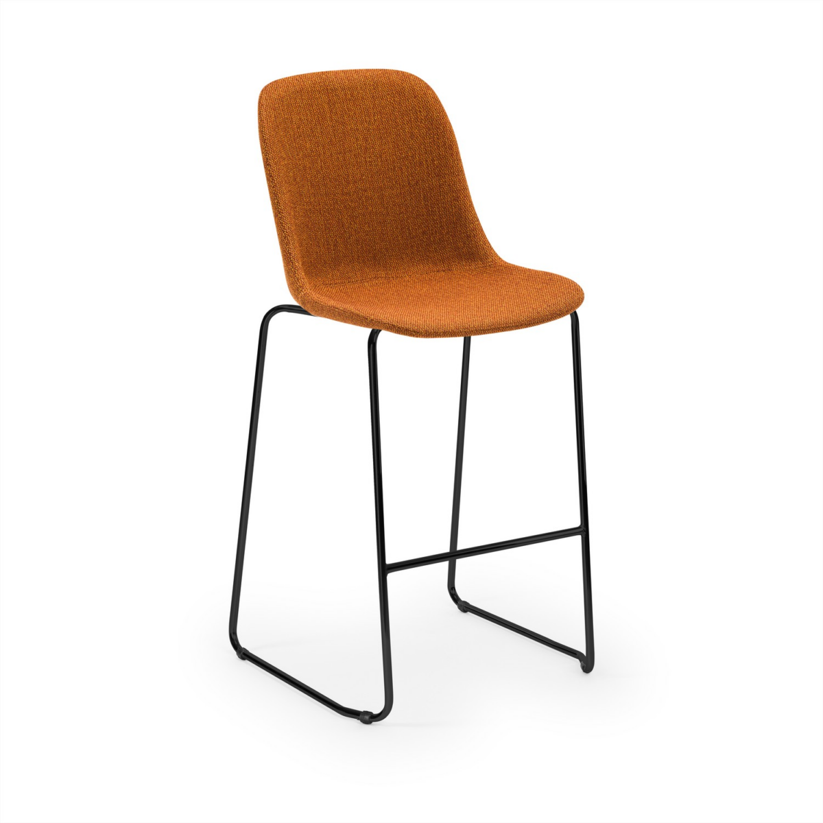 Shell-M Bar Stool με Ύφασμα - Σκαμπό - Image 6
