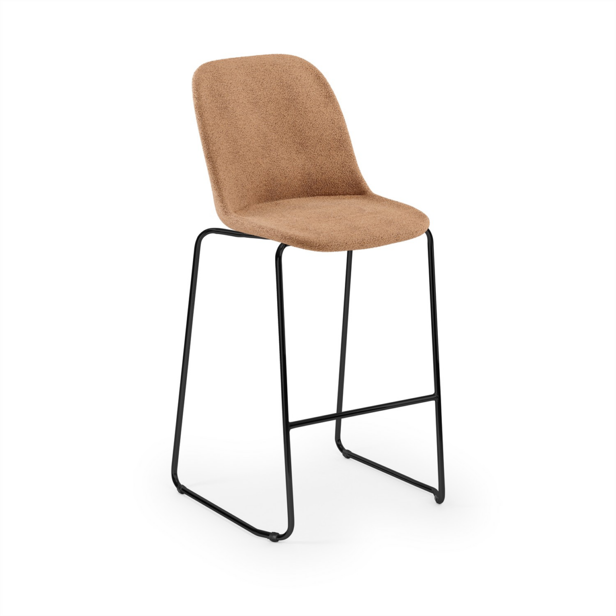 Shell-M Bar Stool με Ύφασμα - Σκαμπό - Image 7