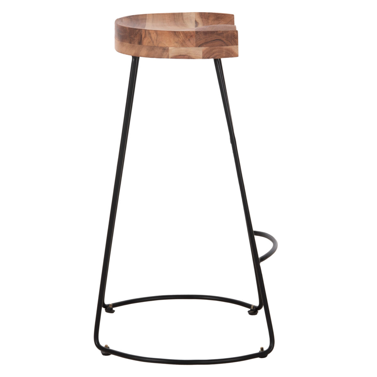 ΣΚΑΜΠΟ BAR ELEANOR HM8363.11 ΜΑΣΙΦ ΞΥΛΟ ΑΚΑΚΙΑΣ-ΜΕΤΑΛΛΟ 50x43x78Υεκ. - Image 4