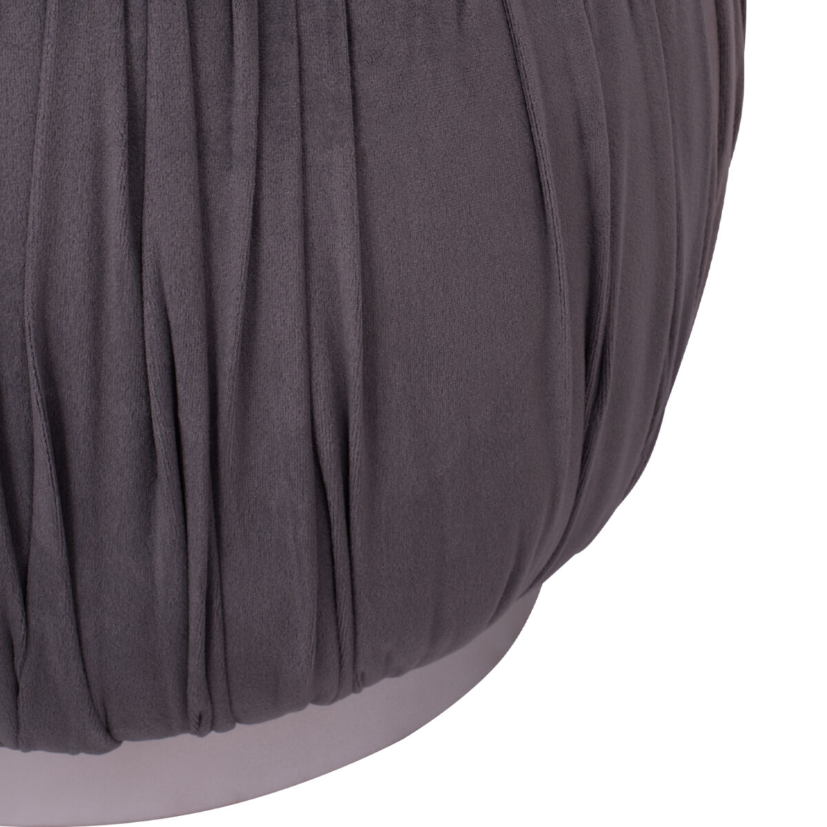 ΣΚΑΜΠΟ DEREK HM8407.01 ΓΚΡΙ ΒΕΛΟΥΔΟ ΜΕ ΑΣΗΜΙ ΒΑΣΗ - Image 5