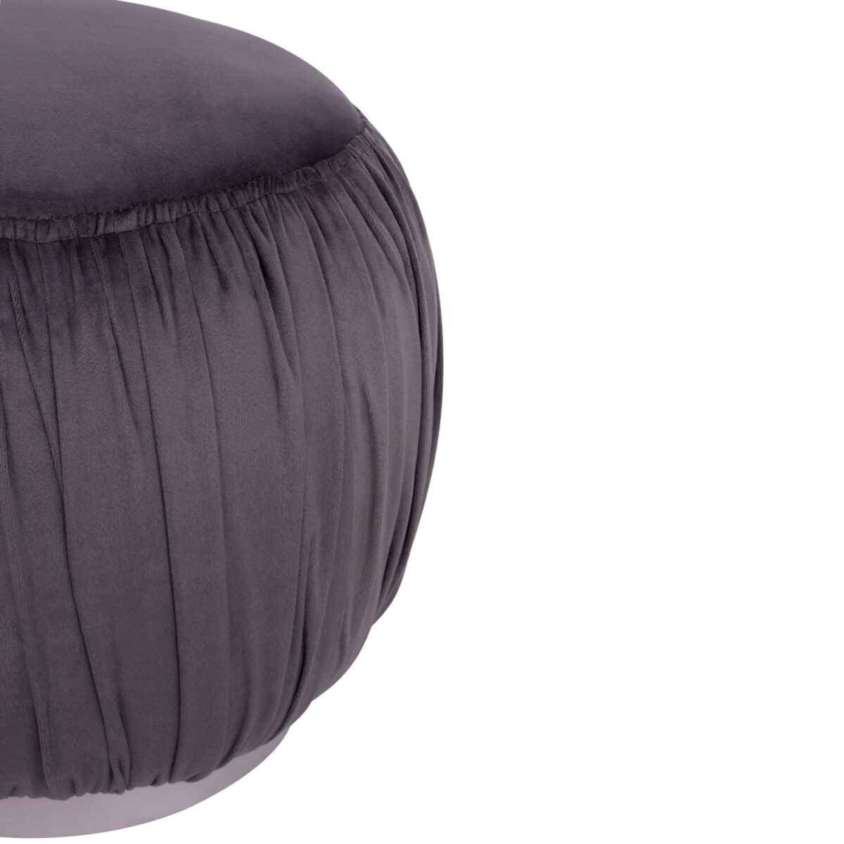 ΣΚΑΜΠΟ DEREK HM8407.01 ΓΚΡΙ ΒΕΛΟΥΔΟ ΜΕ ΑΣΗΜΙ ΒΑΣΗ - Image 6