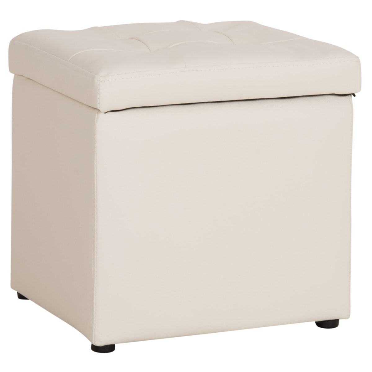 skampo-me-apothikeytiko-choro-pu-leyko-f ΣΚΑΜΠΟ PRO CUBE HM224.02 PU ΜΕ ΑΠΟΘΗΚΕΥΤΙΚΟ ΧΩΡΟ- ΛΕΥΚΟ 38x38x36,5Υεκ. - Image 1