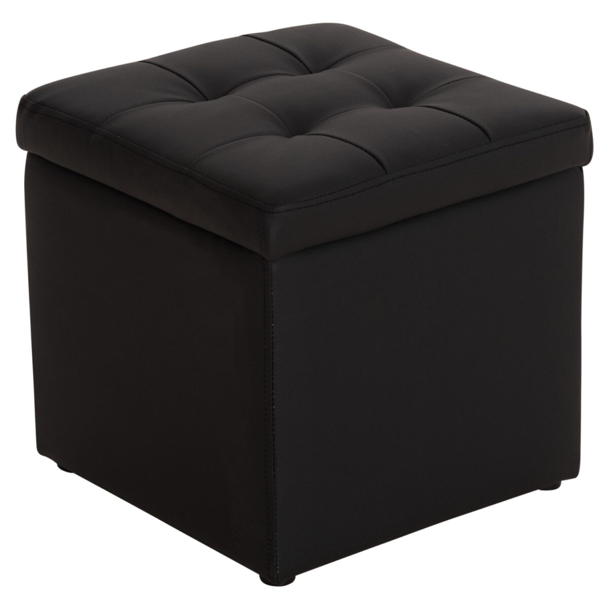 ΣΚΑΜΠΩ ΜΕ ΑΠΟΘΗΚΕΥΤΙΚΟ ΧΩΡΟ PU ΜΑΥΡΟ CUBE HM224.01 38x38x36.5Υεκ. - Image 3