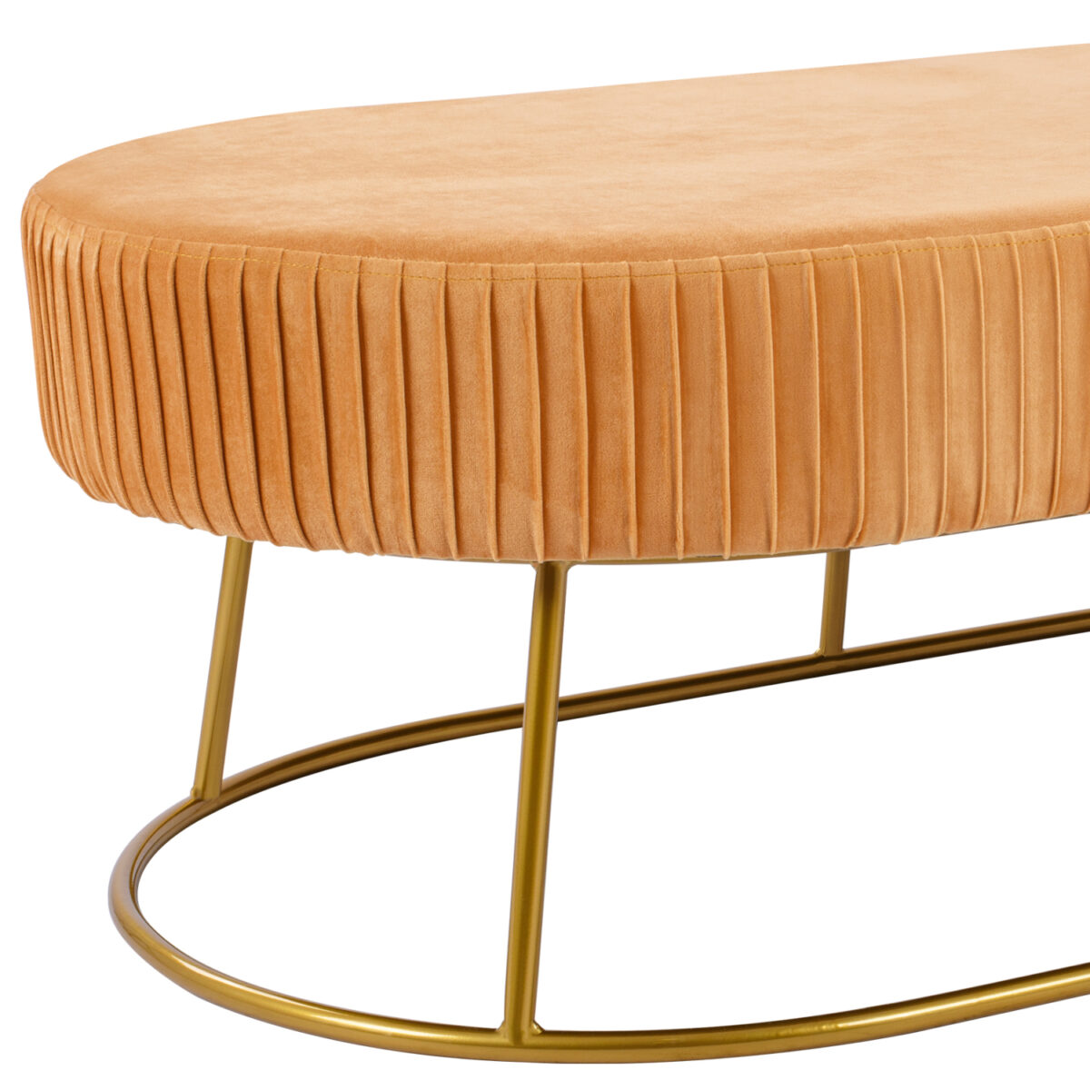 ΣΚΑΜΠΟ ΠΑΓΚΑΚΙ ALINAFE HM8635.09 ΑΠΟ ΧΡΥΣΟ ΒΕΛΟΥΔΟ ΜΕ ΧΡΥΣΗ ΒΑΣΗ 118Χ64Χ40,5Y εκ. - Image 8