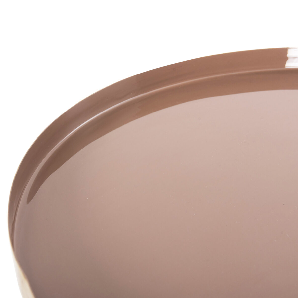 ΤΡΑΠΕΖΙ ΒΟΗΘΗΤΙΚΟ ΣΤΡΟΓΓΥΛΟ UTRI HM4241.06 ΜΕΤΑΛΛΟ ΣΕ ΣΟΜΟΝ-ΜΠΕΖ Φ46x46,5Υεκ. - Image 6