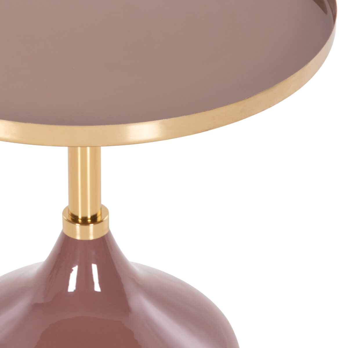 ΤΡΑΠΕΖΙ ΒΟΗΘΗΤΙΚΟ ΣΤΡΟΓΓΥΛΟ UTRI HM4241.06 ΜΕΤΑΛΛΟ ΣΕ ΣΟΜΟΝ-ΜΠΕΖ Φ46x46,5Υεκ. - Image 8