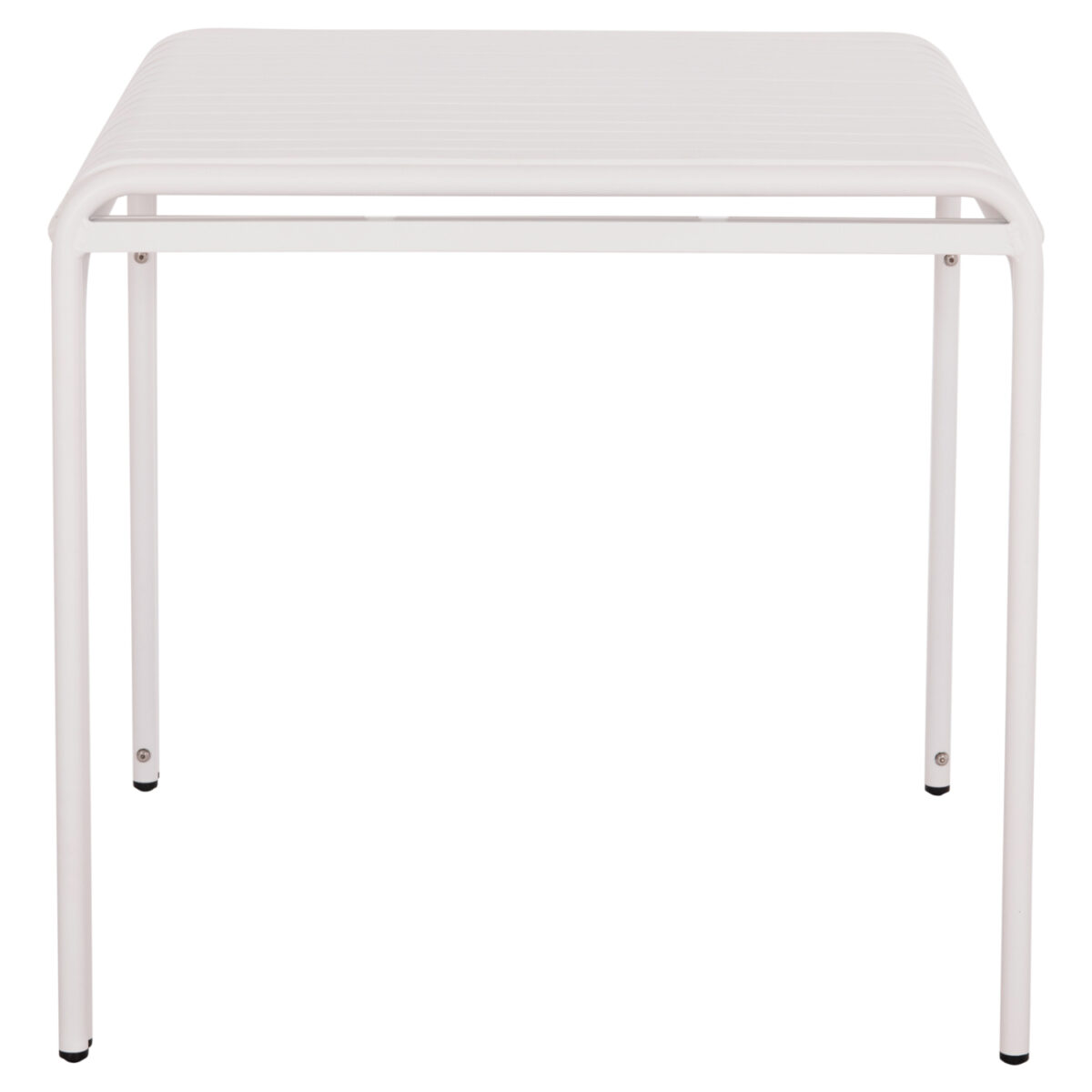 trapezi-tetragono-aloyminioy-fb9633802-l-4 ΤΡΑΠΕΖΙ ΤΕΤΡΑΓΩΝΟ ΑΛΟΥΜΙΝΙΟΥ RACHEL HM6338.02 ΛΕΥΚΟ 80x80x75Υεκ. - Image 5