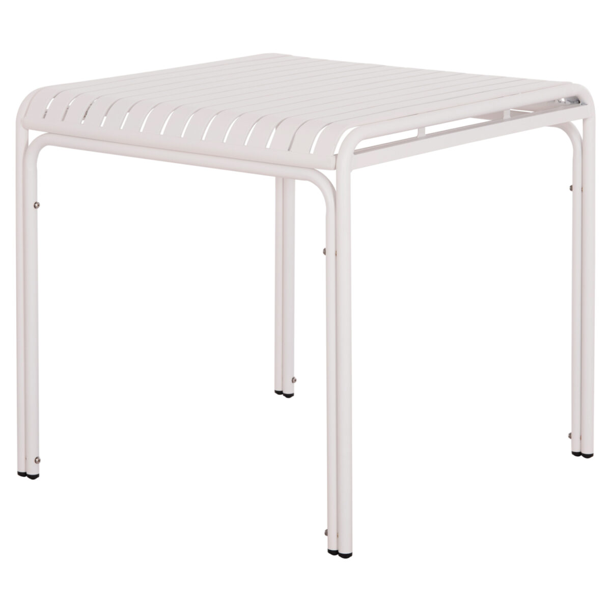 trapezi-tetragono-aloyminioy-fb9633802-l-5 ΤΡΑΠΕΖΙ ΤΕΤΡΑΓΩΝΟ ΑΛΟΥΜΙΝΙΟΥ RACHEL HM6338.02 ΛΕΥΚΟ 80x80x75Υεκ. - Image 6