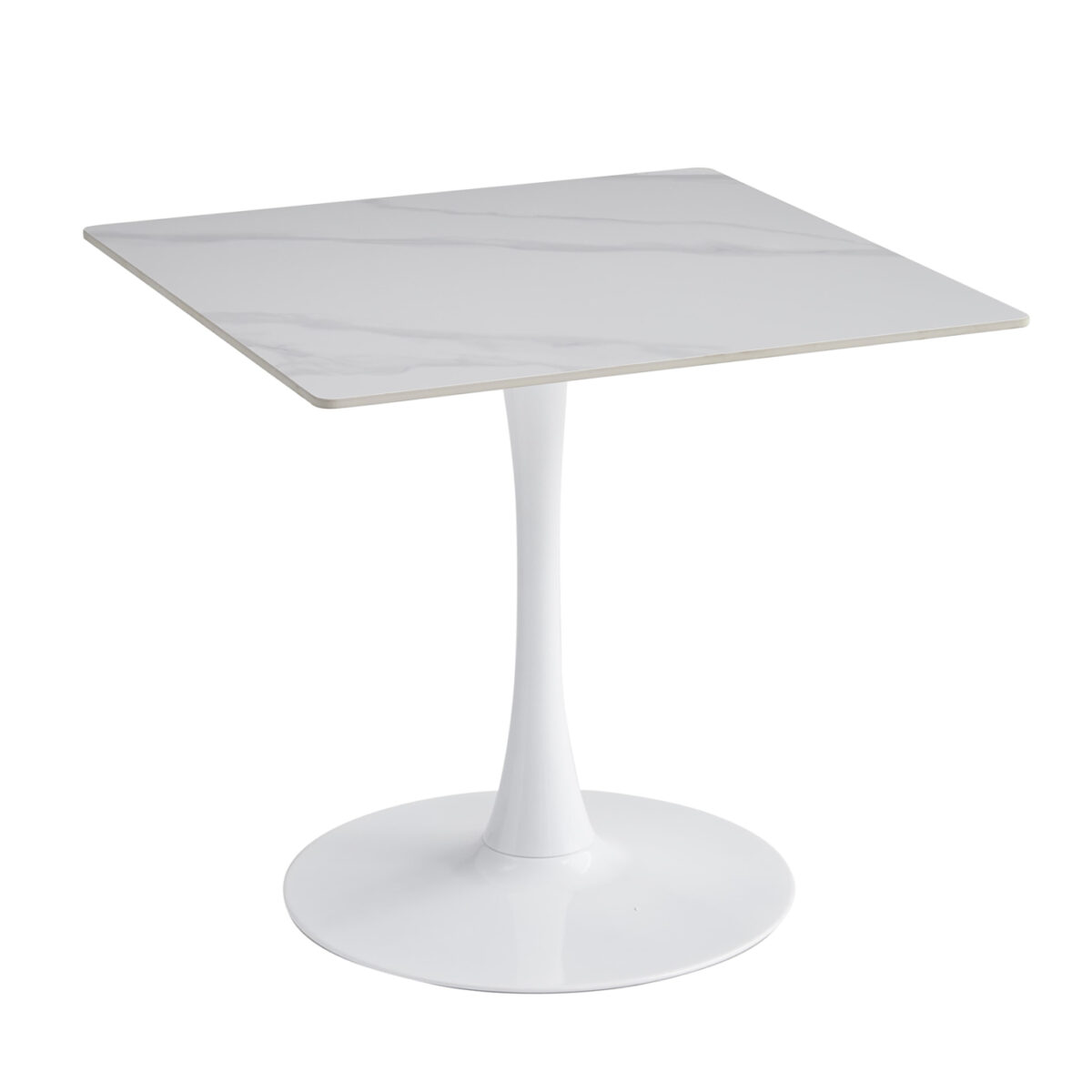 ΤΡΑΠΕΖΙ ΤΡΑΠΕΖΑΡΙΑΣ TETRAN HM18315.01 ΒΑΣΗ ΛΕΥΚΗ--SINTERED STONE SNOW WHITE 80x80x74Υεκ