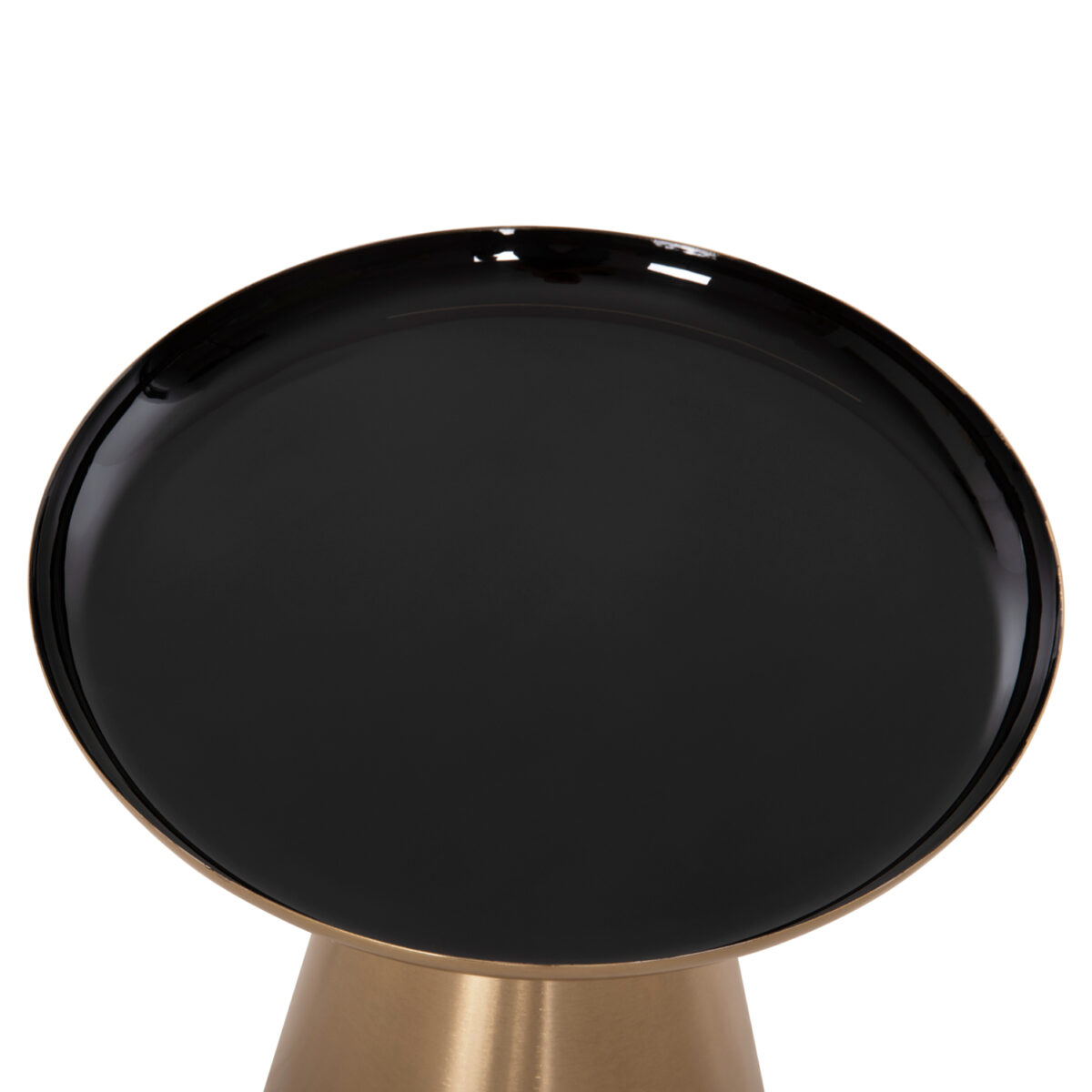 ΤΡΑΠΕΖΙA ΣΑΛΟΝΙΟΥ 2ΤΜΧ OLUF HM9921 ΜΕΤΑΛΛΟ ΕΜΑΓΙΕ-GLOSSY ΧΡΥΣΟ & ΜΑΥΡΟ Φ50 & Φ41 - Image 9