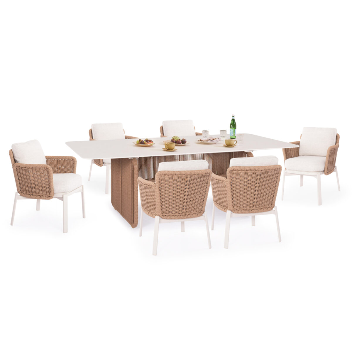 ΣΕΤ ΤΡΑΠΕΖΑΡΙΑΣ 7TMX DESTINY SM21248 ΑΛΟΥΜΙΝΙΟ-SINTERED STONE ΜΠΕΖ & ΕΚΡΟΥ