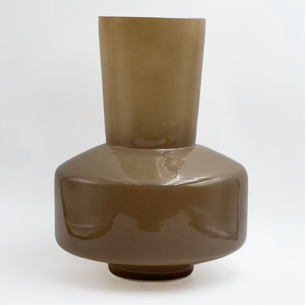 OPAC ΒΑΖΟ 20x20x25cm ΓΥΑΛΙ ΚΑΦΕ ΑΝΟΙΧΤΟ