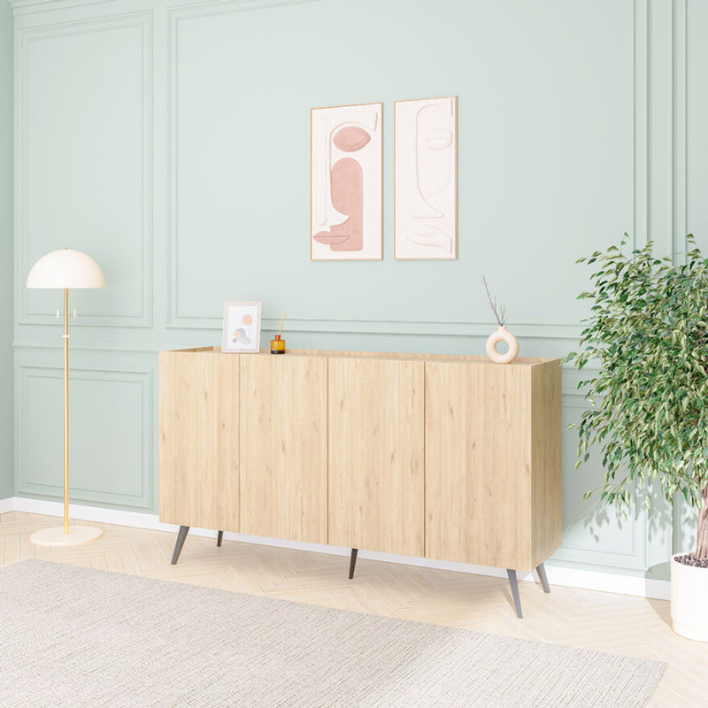 Μπουφές Kudro  σε oak απόχρωση 180x43x100εκ