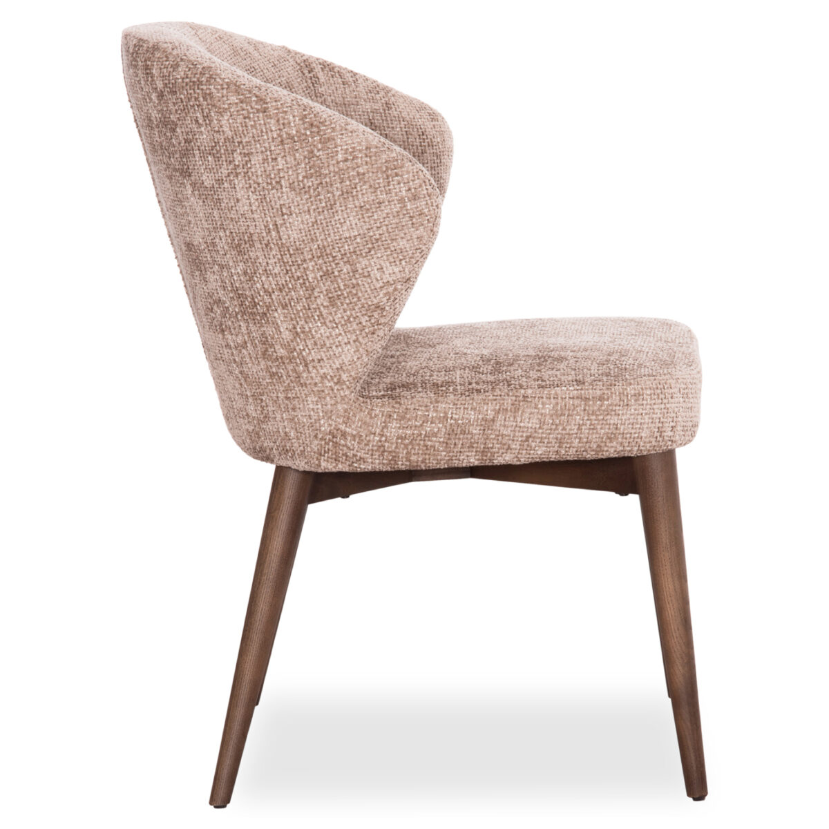 Καρέκλα Τραπεζαρίας Swaive SM18105.01 ύφασμα Καφέ-Πόδια Φράξινου 58x62x82Υεκ. - Image 3