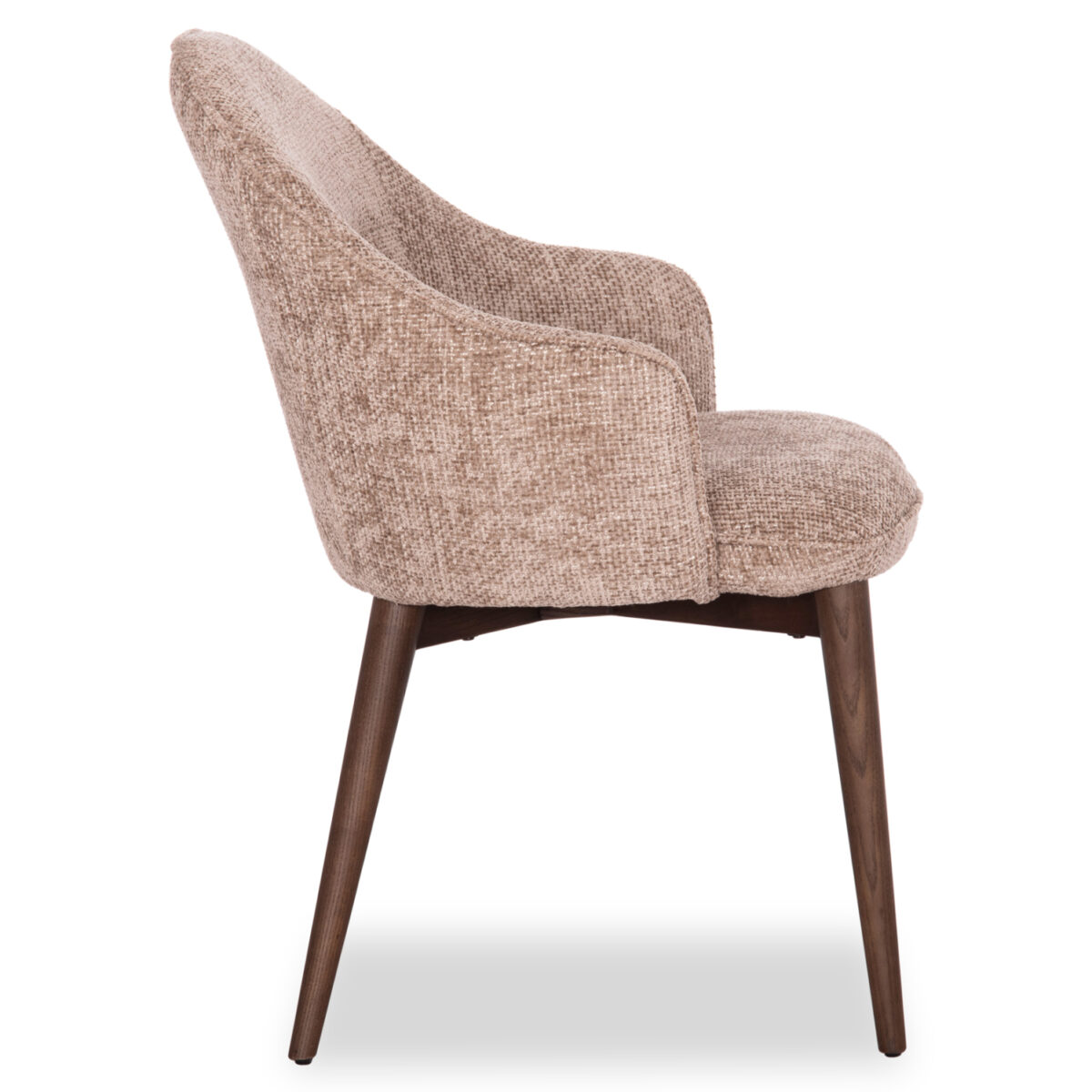 Kαρέκλα τραπεζαρίας Σειρά Horizon SM18102.02 Καφέ ύφασμα-πόδια Φράξινου 61x64x83Υεκ. - Image 4