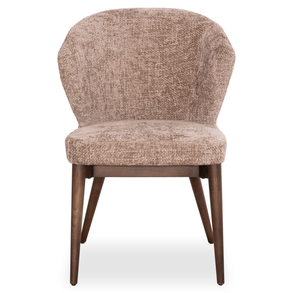 Καρέκλα Τραπεζαρίας Swaive SM18105.01 ύφασμα Καφέ-Πόδια Φράξινου 58x62x82Υεκ. - Image 4