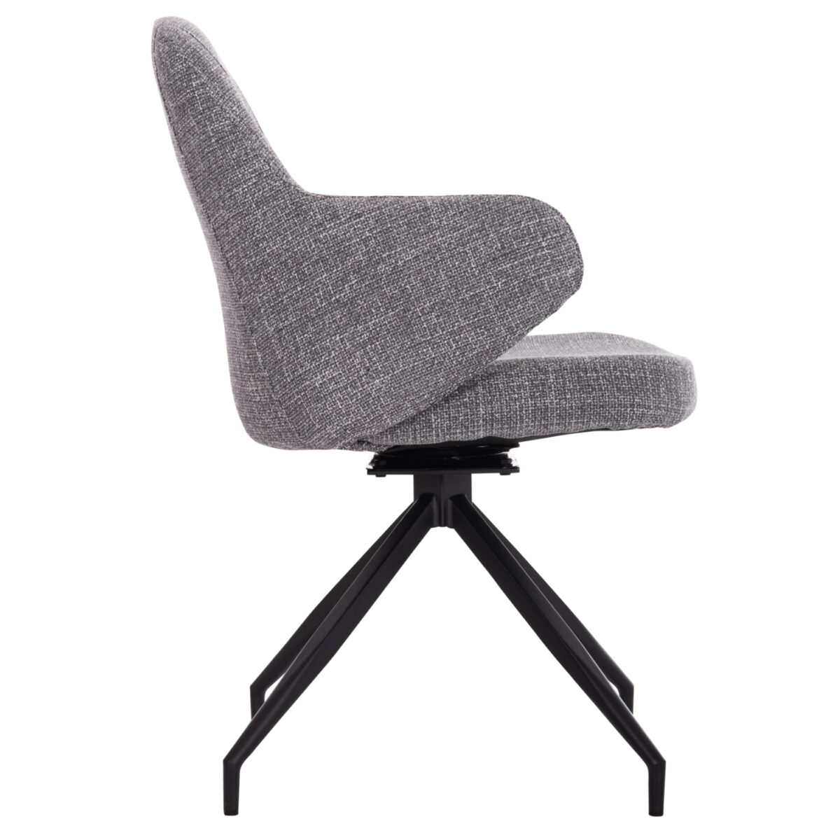 ΚΑΡΕΚΛΑ ΠΕΡΙΣΤΡΕΦΟΜΕΝΗ DOMINION SM18104.02 ΥΦΑΣΜΑ ΑΝΟΙΧΤΟ ΓΚΡΙ-ΜΕΤΑΛΛΟ 58x58x84Υεκ - Image 4