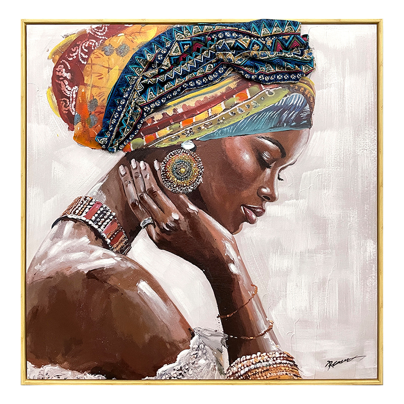 Πίνακας σε καμβά Jalo 3D Inart με πλαίσιο 80x3.5x80εκ