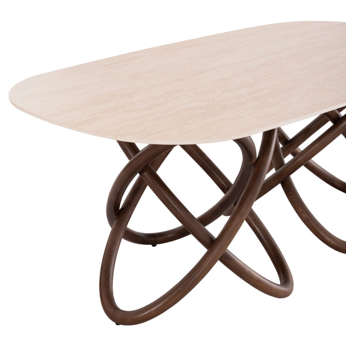 ΤΡΑΠΕΖΙ ORBITER SM18093.01 ΕΚΡΟΥ ΚΕΡΑΜΙΚΟ TOP-ΠΟΔΙΑ ΦΡΑΞΙΝΟΥ ΚΑΡΥΔΙ 200x100x76,5Υεκ - Image 5