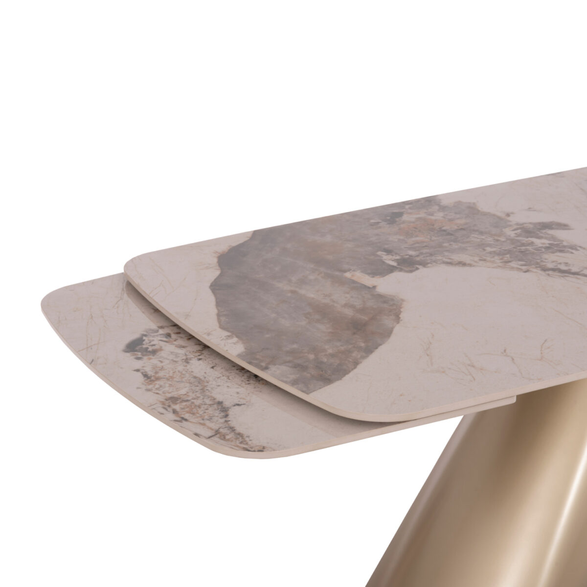 ΤΡΑΠΕΖΙ ΤΡΑΠΕΖΑΡΙΑΣ ΕΠΕΚΤΕΙΝΟΜΕΝΟ HYPERION SM18097.02 ΚΕΡΑΜΙΚΟ TOP-ΜΕΤΑΛΛΟ 180(+40+40)x90x76Υ - Image 5