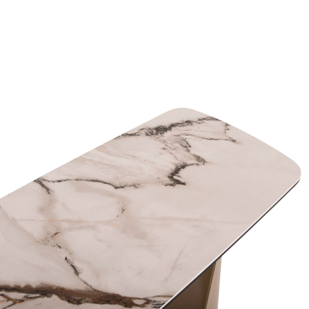 ΚΟΝΣΟΛΑ ΣΕΙΡΑ OBSESSION SM18088 ΚΕΡΑΜΙΚΟ TOP ΜΕ ΓΥΑΛΙ-ΜΕΤΑΛΛΟ ΣΑΜΠΑΝΙ 120x40x76Υεκ. - Image 5