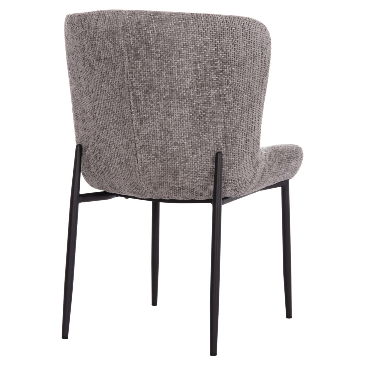 ΚΑΡΕΚΛΑ ΤΡΑΠΕΖΑΡΙΑΣ OBSESSION SM18101.02 ΓΚΡΙ ΥΦΑΣΜΑ-ΜΕΤΑΛΛΟ ΜΑΥΡΟ 52.5x63x79Υεκ - Image 5