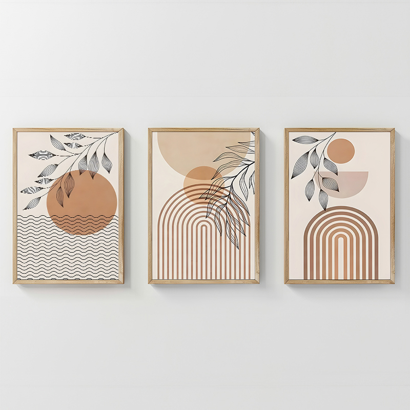 Πίνακας Zephra  τρίπτυχος με ψηφιακή εκτύπωση και πλαίσιο 33x1.5x48εκ