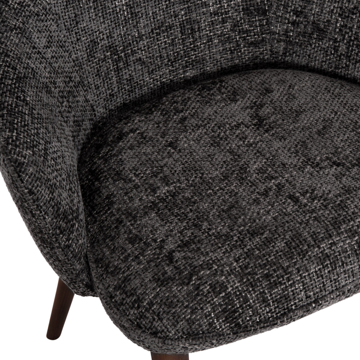 Καρέκλα τραπεζαρίας σειρά Ηorizon SM18102.01 Σκούρο Γκρι ύφασμα-πόδια Φράξινου 62x61x83Yεκ. - Image 6