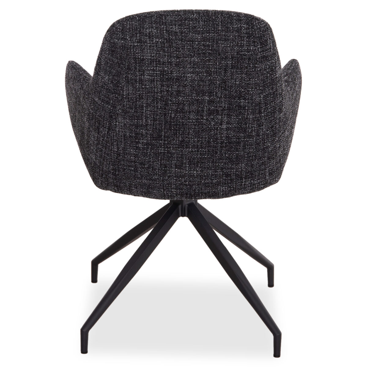 ΚΑΡΕΚΛΑ ΠΕΡΙΣΤΡΕΦΟΜΕΝΗ DOMINION SM18104 ΥΦΑΣΜΑ ΣΚΟΥΡΟ ΓΚΡΙ-ΜΕΤΑΛΛΟ 58x58x84Υεκ - Image 6