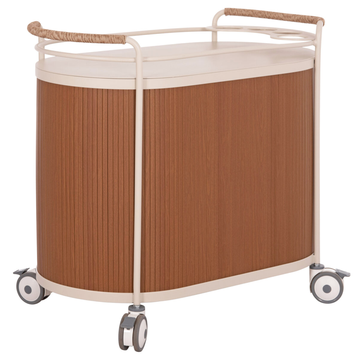 ΜΠΟΥΦΕΣ-ΤΡΟΛΛΕΥ ΜΕ ΡΟΔΑΚΙΑ DESTINY SM6321 ΑΛΟΥΜΙΝΙΟ ΕΚΡΟΥ-SINTERED STONE TOP 100x54x87Υ - Image 6