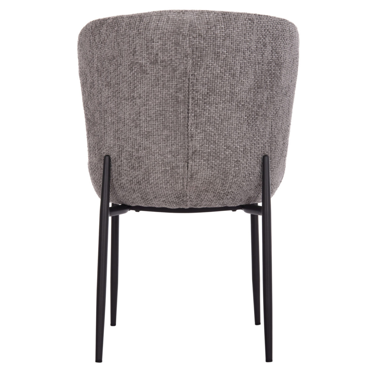 ΚΑΡΕΚΛΑ ΤΡΑΠΕΖΑΡΙΑΣ OBSESSION SM18101.02 ΓΚΡΙ ΥΦΑΣΜΑ-ΜΕΤΑΛΛΟ ΜΑΥΡΟ 52.5x63x79Υεκ - Image 6