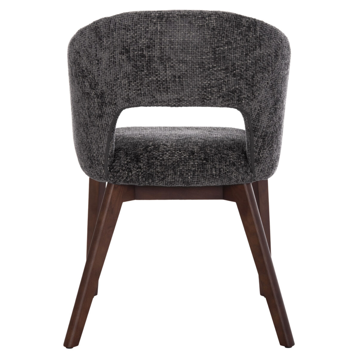 ΚΑΡΕΚΛΑ ΤΡΑΠΕΖΑΡΙΑΣ EMPIRE SM18103.01 ΥΦΑΣΜΑ ΣΚΟΥΡΟ ΓΚΡΙ-ΠΟΔΙΑ ΦΡΑΞΙΝΟΥ ΚΑΡΥΔΙ 55x56x78Υ - Image 6