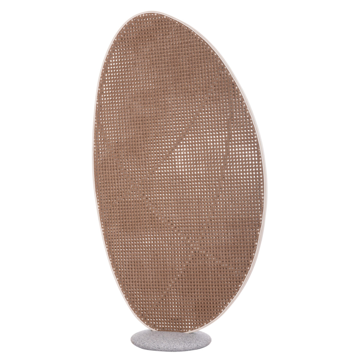 ΠΑΡΑΒΑΝ ΑΛΟΥΜΙΝΙΟΥ KOMORABI (L) SM6180.01 ΕΚΡΟΥ ΣΚΕΛΕΤΟΣ-WICKER ΜΠΕΖ 106,5x4x195,5Υεκ - Image 7