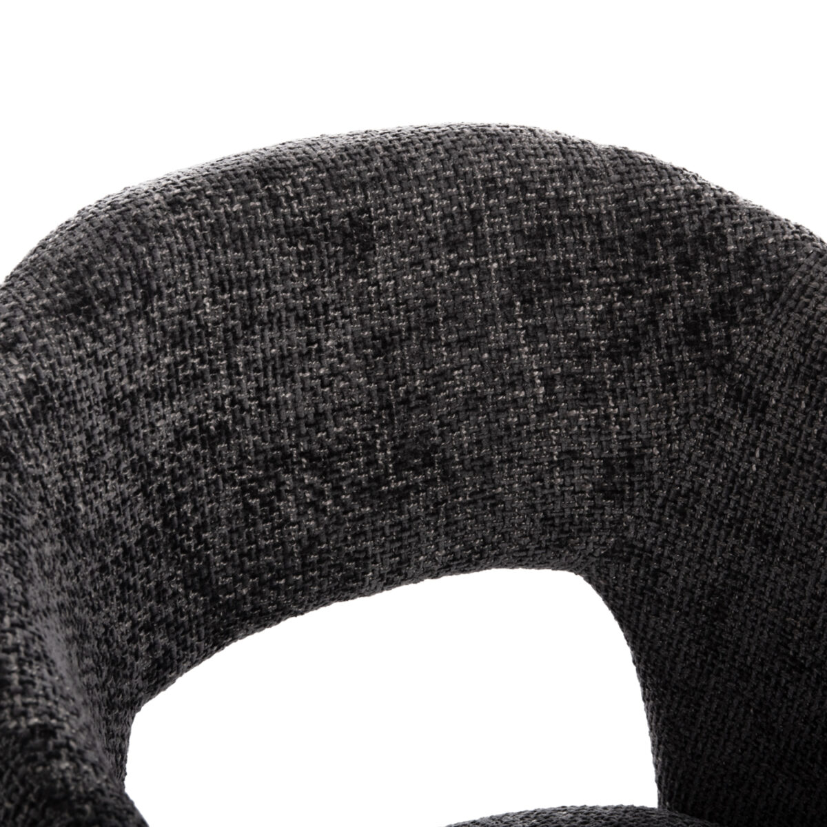 ΚΑΡΕΚΛΑ ΤΡΑΠΕΖΑΡΙΑΣ EMPIRE SM18103.01 ΥΦΑΣΜΑ ΣΚΟΥΡΟ ΓΚΡΙ-ΠΟΔΙΑ ΦΡΑΞΙΝΟΥ ΚΑΡΥΔΙ 55x56x78Υ - Image 7