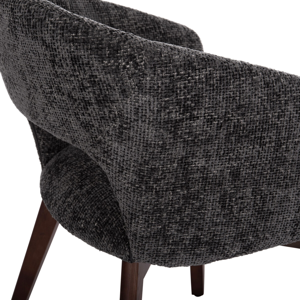 ΚΑΡΕΚΛΑ ΤΡΑΠΕΖΑΡΙΑΣ EMPIRE SM18103.01 ΥΦΑΣΜΑ ΣΚΟΥΡΟ ΓΚΡΙ-ΠΟΔΙΑ ΦΡΑΞΙΝΟΥ ΚΑΡΥΔΙ 55x56x78Υ - Image 9