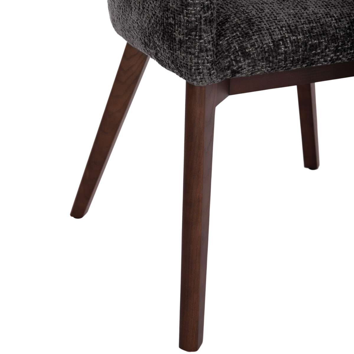 ΚΑΡΕΚΛΑ ΤΡΑΠΕΖΑΡΙΑΣ EMPIRE SM18103.01 ΥΦΑΣΜΑ ΣΚΟΥΡΟ ΓΚΡΙ-ΠΟΔΙΑ ΦΡΑΞΙΝΟΥ ΚΑΡΥΔΙ 55x56x78Υ - Image 10