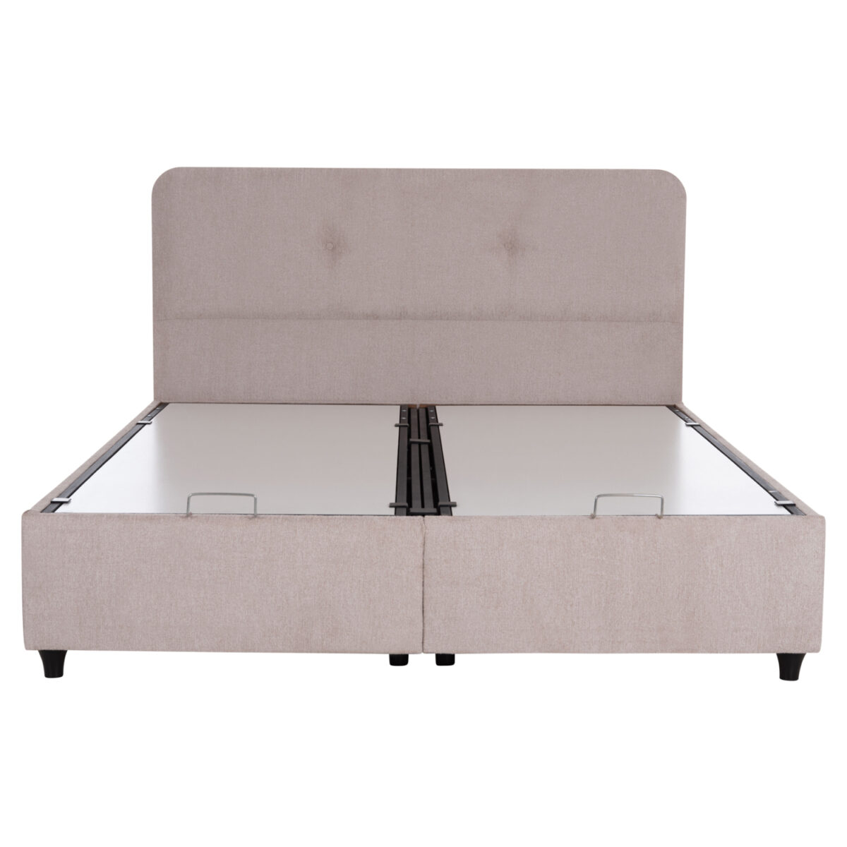 ΚΡΕΒΑΤΙ ΜΕ ΑΠΟΘ.ΧΩΡΟ DOLORES HM631.32 ΜΠΕΖ ΥΦΑΣΜΑ- ΓΙΑ ΣΤΡΩΜΑ 160x200εκ - Image 4