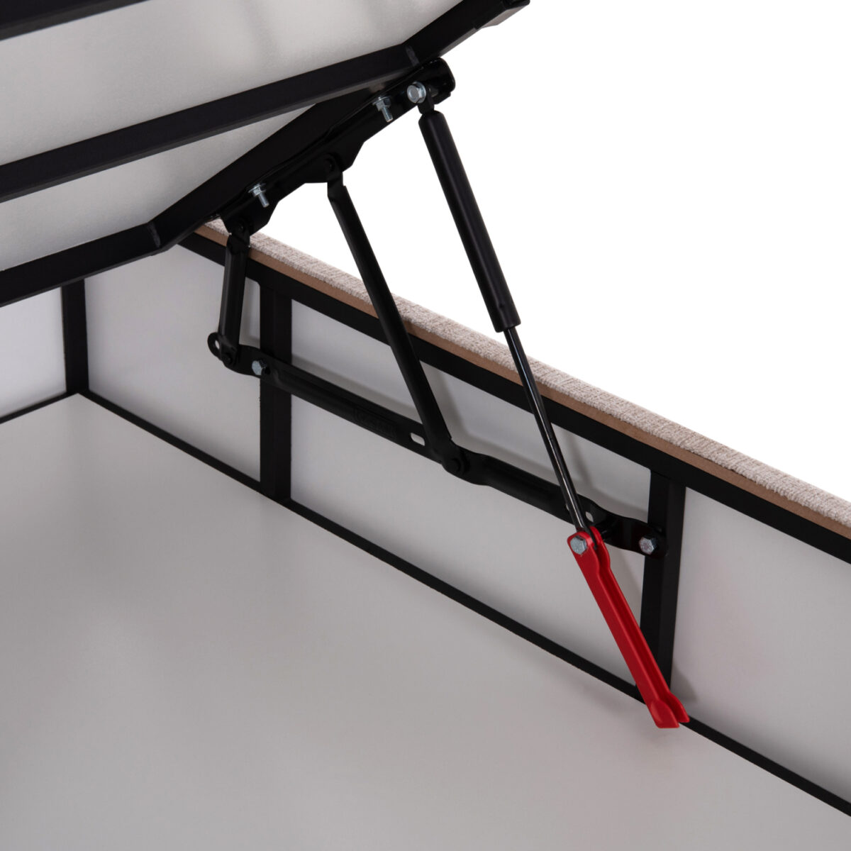 ΚΡΕΒΑΤΙ ΜΕ ΑΠΟΘ.ΧΩΡΟ DOLORES HM631.32 ΜΠΕΖ ΥΦΑΣΜΑ- ΓΙΑ ΣΤΡΩΜΑ 160x200εκ - Image 8