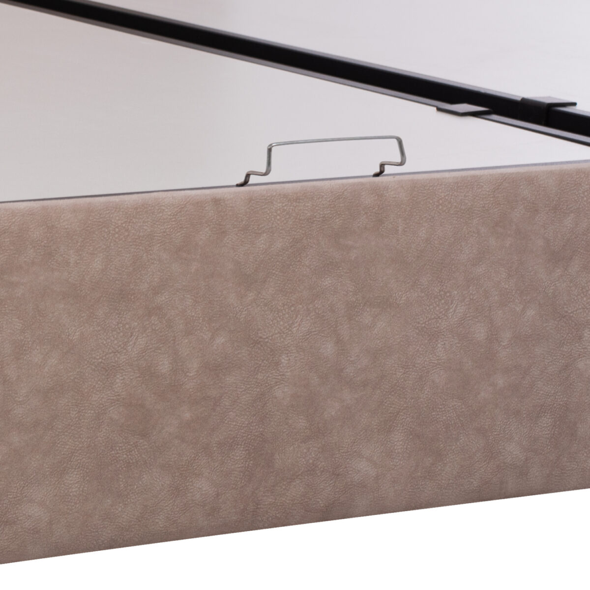 ΚΡΕΒΑΤΙ ΜΕ ΣΤΡΩΜΑ ΔΙΠΛΟ DOLORES HM21165 ΜΠΕΖ ΥΦΑΣΜΑ & ΑΠΟΘ.ΧΩΡΟΣ-ΓΙΑ 160x200εκ. - Image 7