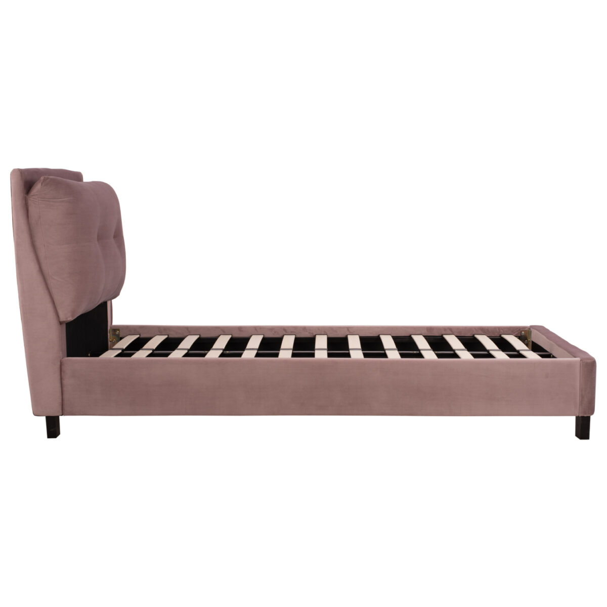 ΚΡΕΒΑΤΙ ΜΕ ΣΤΡΩΜΑ RILEY HM21282.02 ΣΑΠΙΟ ΜΗΛΟ ΒΕΛΟΥΔΟ--ΓΙΑ 90x200εκ - Image 5