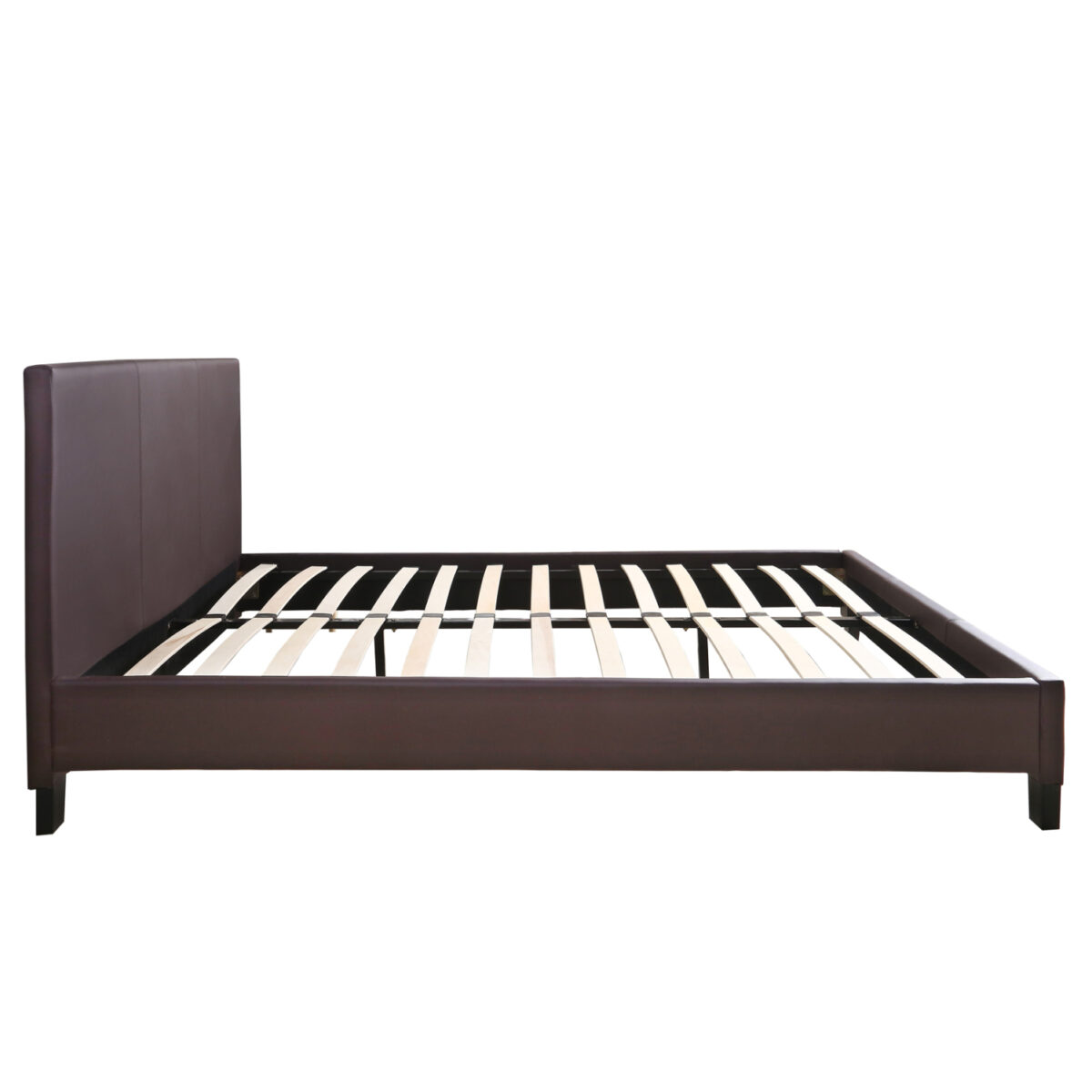 ΚΡΕΒΑΤΙ ΜΕ ΣΤΡΩΜΑ BECCA HM21283.02 ΚΑΦΕ PU--ΓΙΑ 150x200εκ - Image 5