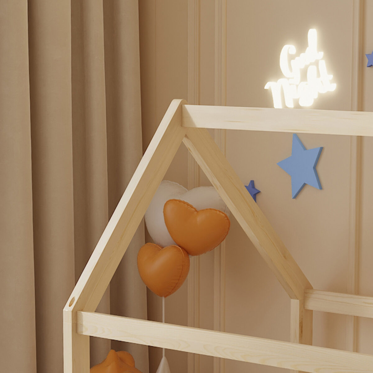 ΚΡΕΒΑΤΙ ΠΑΙΔΙΚΟ ΜΕ ΣΤΡΩΜΑ PEPE HM21303 ΞΥΛΟ ΠΕΥΚΟΥ ΣΕ ΦΥΣΙΚΟ--ΣΤΡΩΜΑ 70x140εκ - Image 7