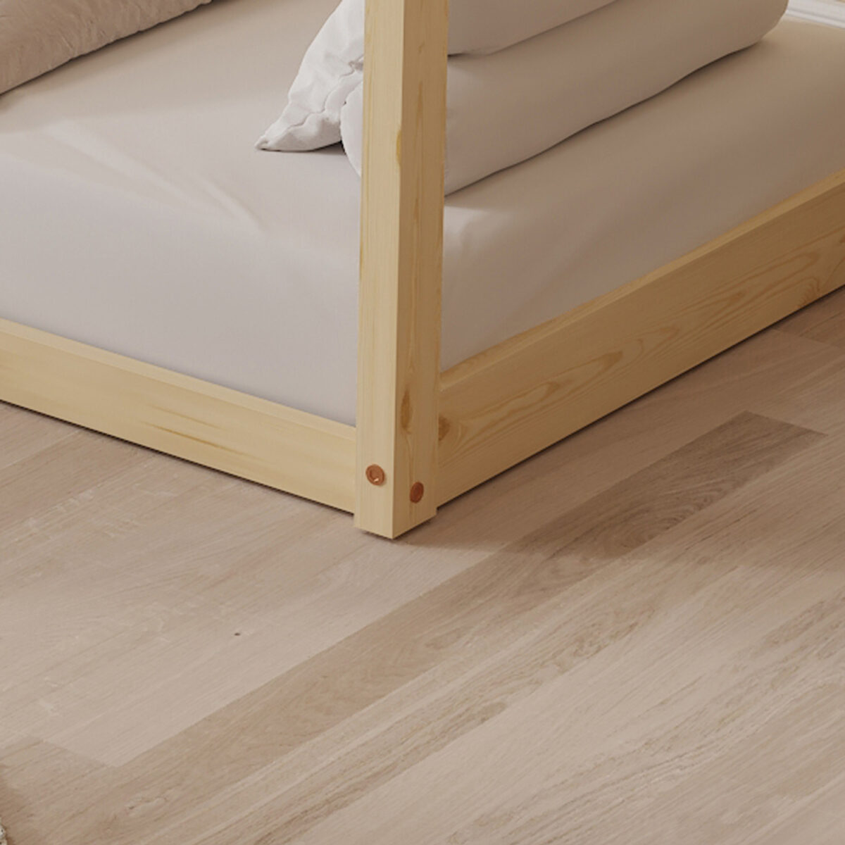 ΚΡΕΒΑΤΙ ΠΑΙΔΙΚΟ ΜΕ ΣΤΡΩΜΑ PEPE HM21303 ΞΥΛΟ ΠΕΥΚΟΥ ΣΕ ΦΥΣΙΚΟ--ΣΤΡΩΜΑ 70x140εκ - Image 9