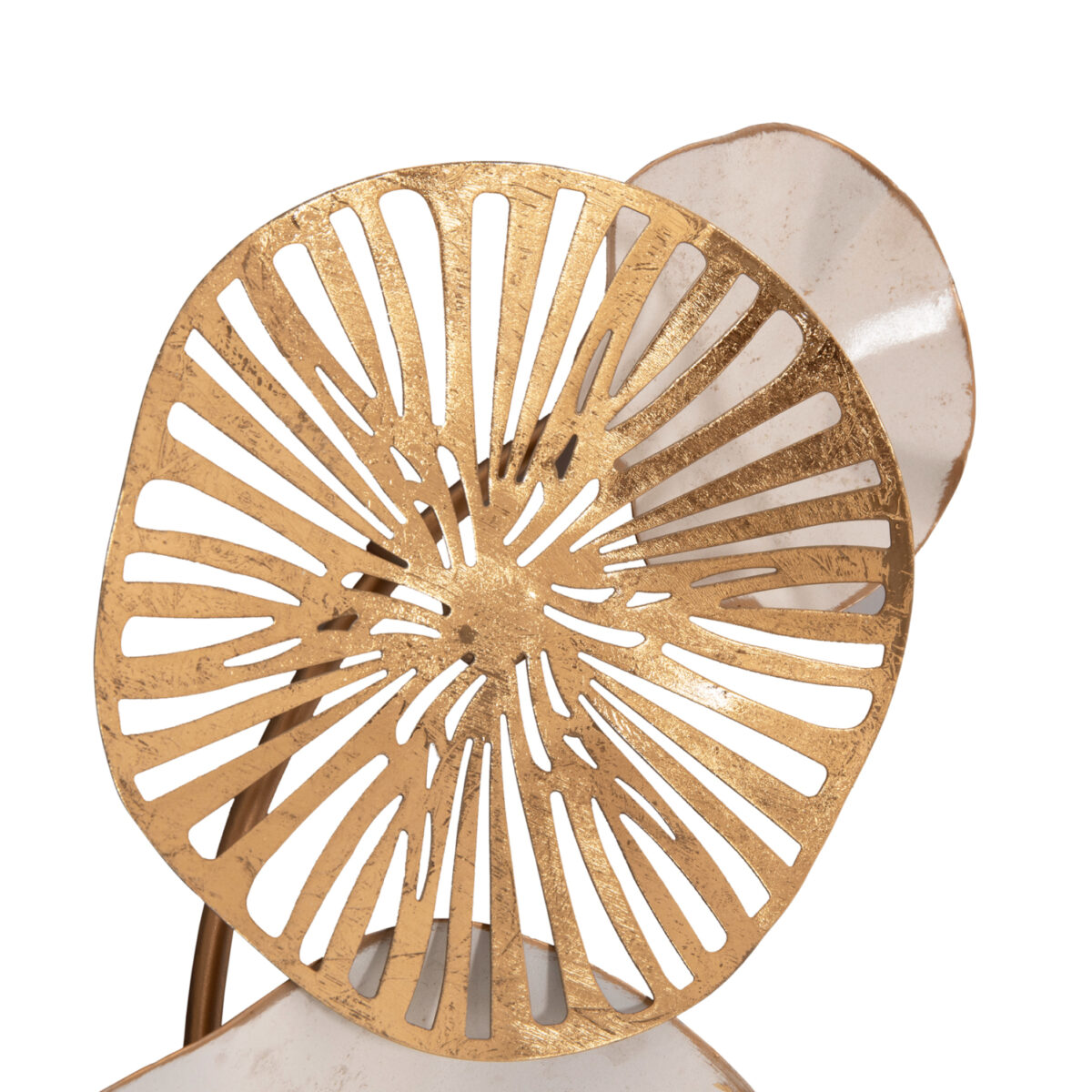 ΜΕΤΑΛΛΙΚΟ ΔΙΑΚΟΣΜΗΤΙΚΟ ΤΟΙΧΟΥ HM7177 ΧΡΥΣΟ ΛΕΥΚΟ 74x10x38Y εκ. - Image 8