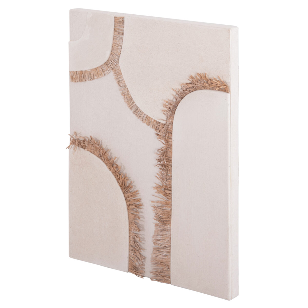 ΠΙΝΑΚΑΣ ΟΡΘΟΓΩΝΙΟΣ ΣΕΙΡΑ SANTORINI HM4532 MDF ΥΠΟΛΕΥΚΟ ΧΡΩΜΑ-ΔΙΑΚΟΣΜΗΣΗ ΜΠΕΖ 60x4,5(πάχος)x80Υεκ. - Image 3