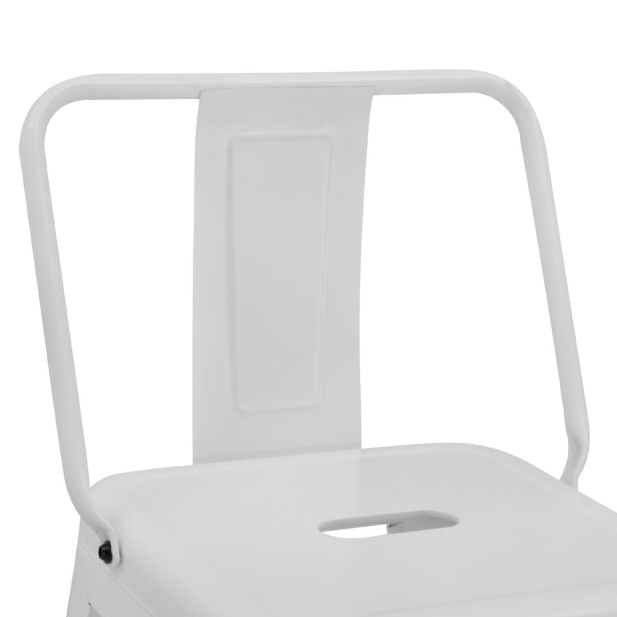 ΣΚΑΜΠΟ ΜΕΣΑΙΟΥ ΥΨΟΥΣ ΜΕΤΑΛΛΙΚΟ MELITA ΜΕ ΠΛΑΤΗ ΣΕ ΛΕΥΚΟ ΜΑΤ HM8574.31 42x42x89,5Υ εκ. - Image 7