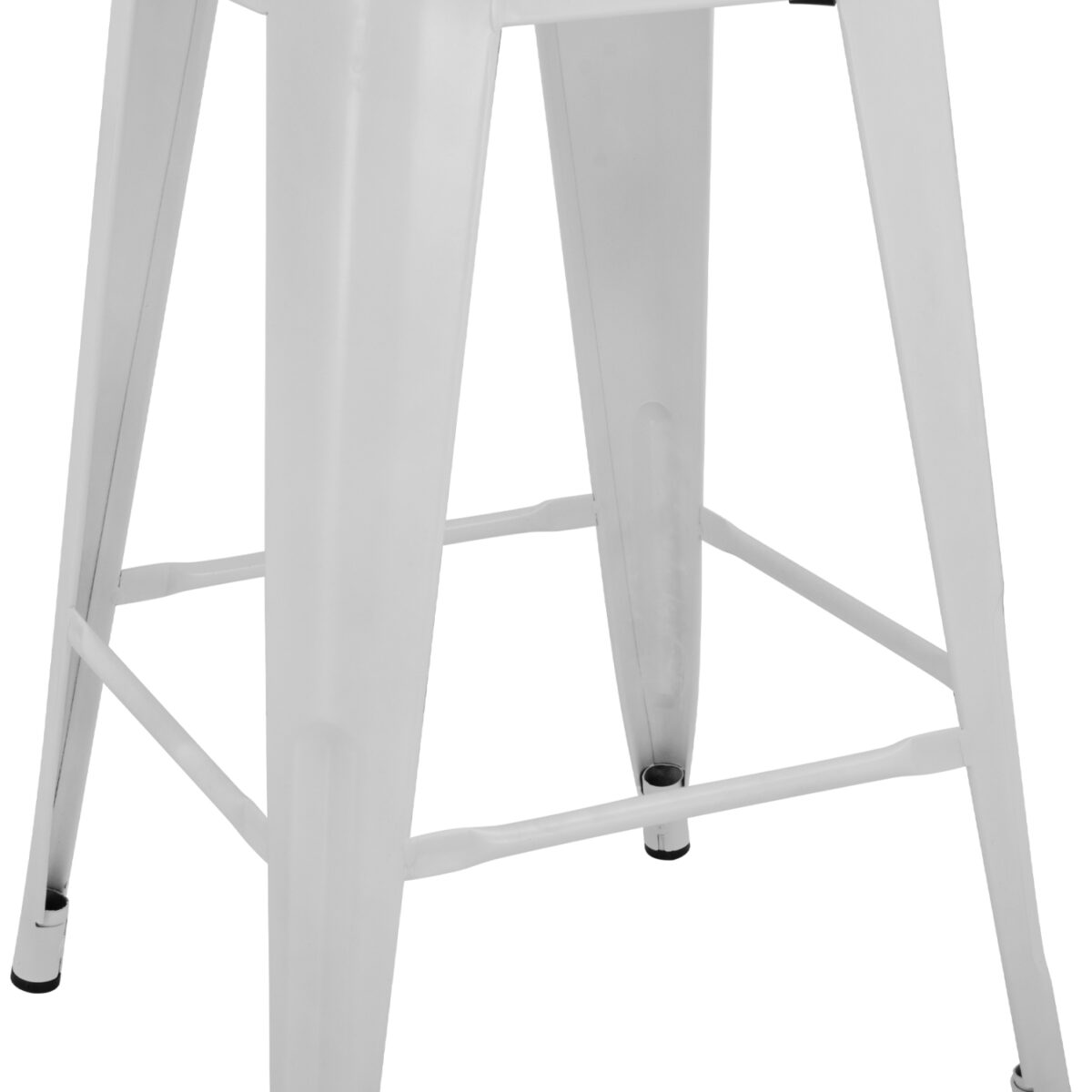 ΣΚΑΜΠΟ ΜΕΣΑΙΟΥ ΥΨΟΥΣ ΜΕΤΑΛΛΙΚΟ MELITA ΜΕ ΠΛΑΤΗ ΣΕ ΛΕΥΚΟ ΜΑΤ HM8574.31 42x42x89,5Υ εκ. - Image 9