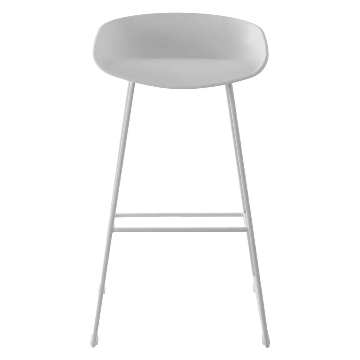 ΣΚΑΜΠΟ ΜΕΤΑΛΛΙΚΟ NAILA HM8450.01 ΜΕ ΚΑΘΙΣΜΑ PP ΛΕΥΚΟ 47x47x83 εκ. - Image 3