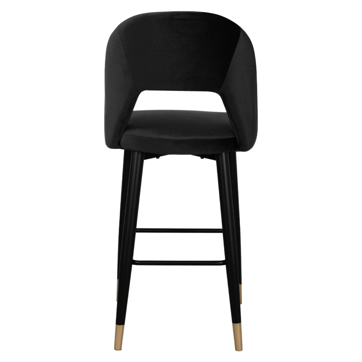 ΣΚΑΜΠΟ ΜΠΑΡ HARPER HM8526.04 ΒΕΛΟΥΔΟ ΜΑΥΡΟ ΜΕ ΜΕΤΑΛΛΙΚΟ ΣΚΕΛΕΤΟ 50Χ51Χ111Υ εκ. - Image 6